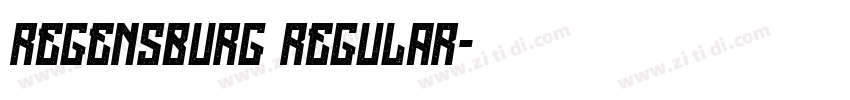 Regensburg Regular字体转换